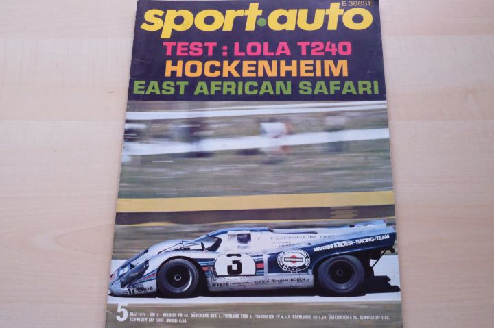 Deckblatt Sport Auto (05/1971)